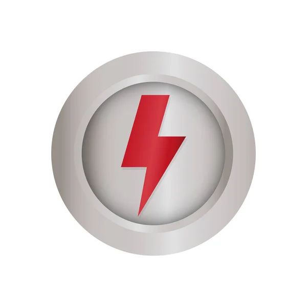 Ray energii elektrycznej symbol — Wektor stockowy