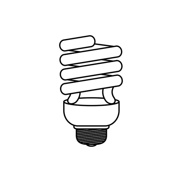 Spiraal lamp symbool — Stockvector