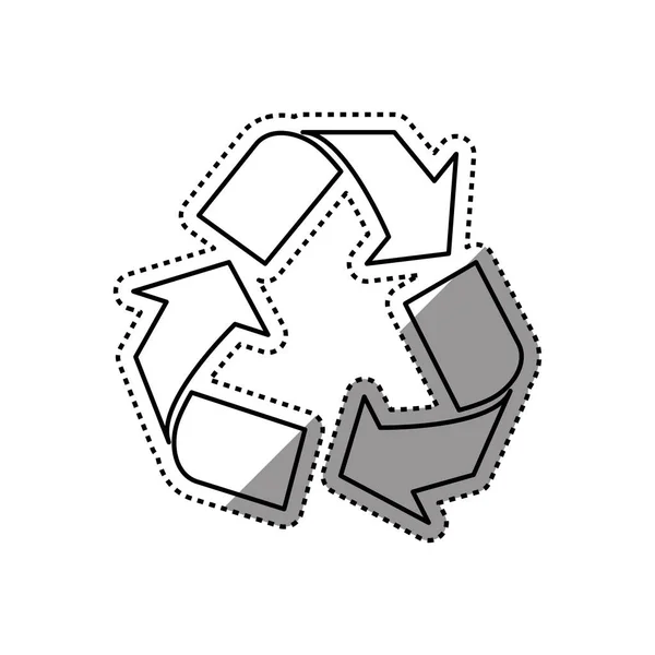 Recycle symbool van de ecologie — Stockvector