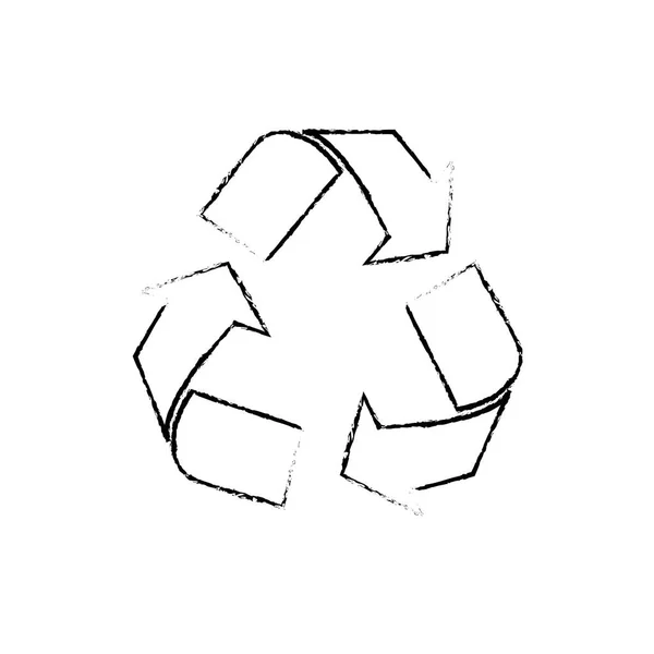 Ökologisches Symbol recyceln — Stockvektor