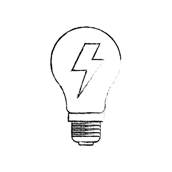 Ampoule lumière d'énergie — Image vectorielle