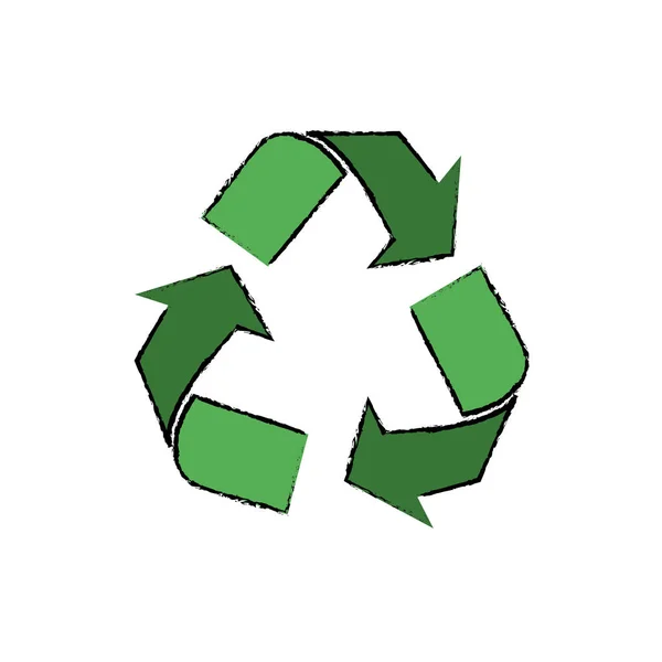 Reciclar símbolo de ecología — Vector de stock