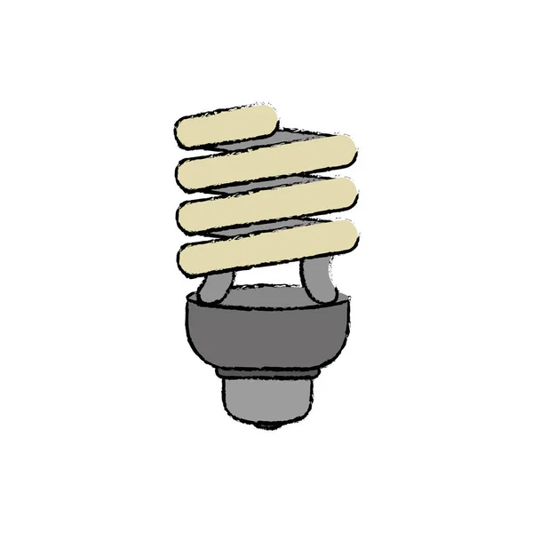 Simbolo lampadina a spirale — Vettoriale Stock