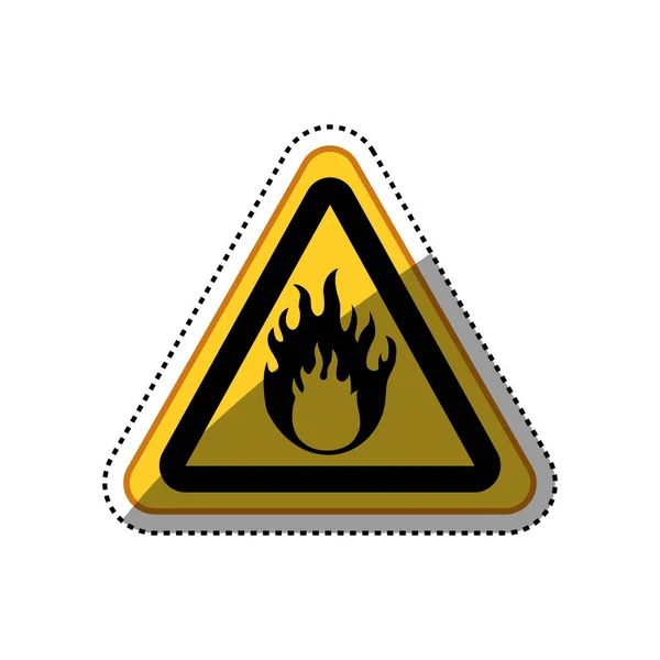 Signe de danger et d'avertissement — Image vectorielle