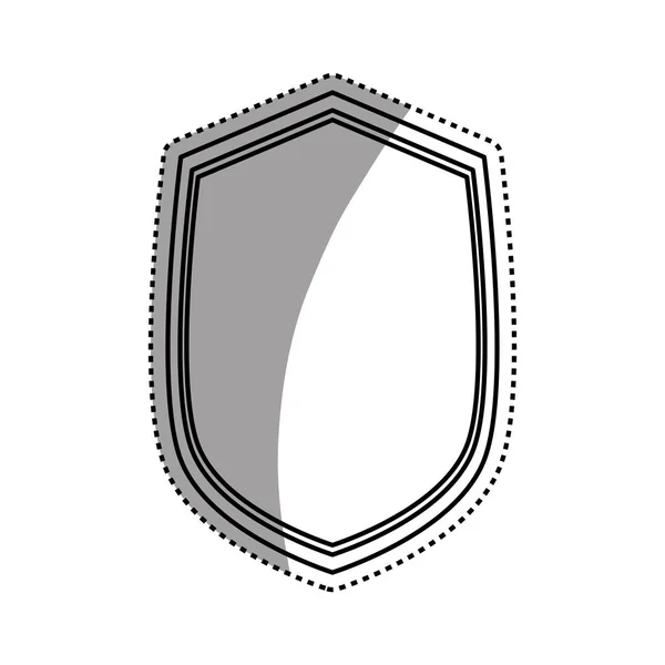 Symbole emblématique du bouclier — Image vectorielle