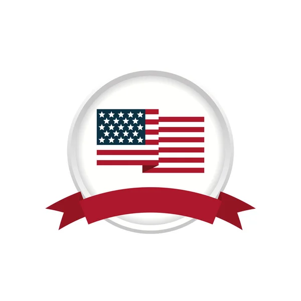 Egyesült Államok hazafias szimbólum — Stock Vector