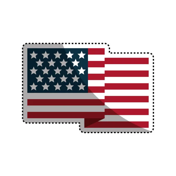 Egyesült Államok hazafias szimbólum — Stock Vector