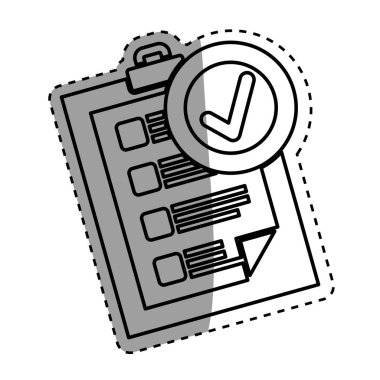 Denetim listesi formu sembolü