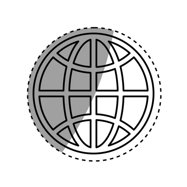 Símbolo de esfera global — Archivo Imágenes Vectoriales