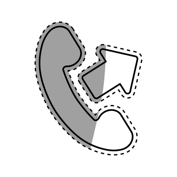 Telephone communication symbol — Stock Vector