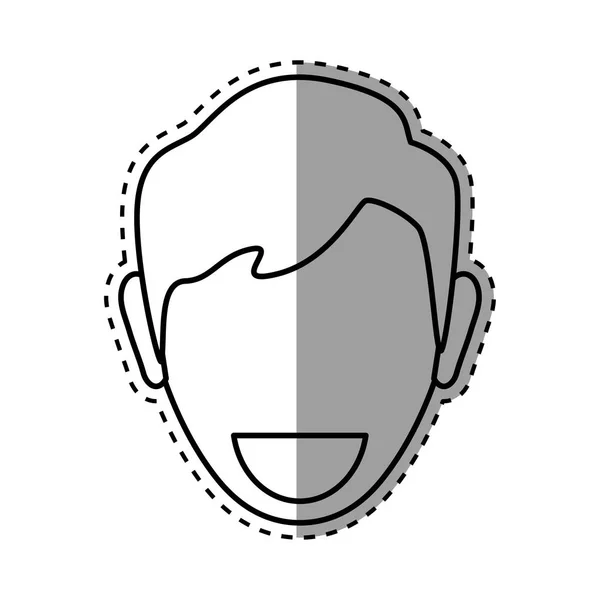 Faceless man head — Stock Vector