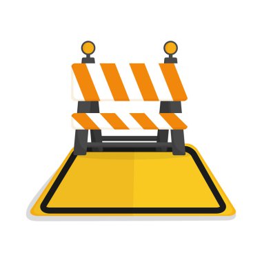 İnşaat bariyer altında