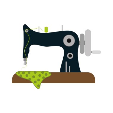 İzole dikiş makinesi