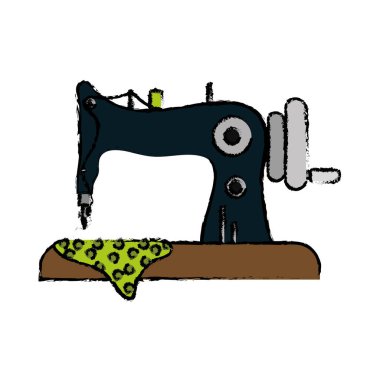 İzole dikiş makinesi