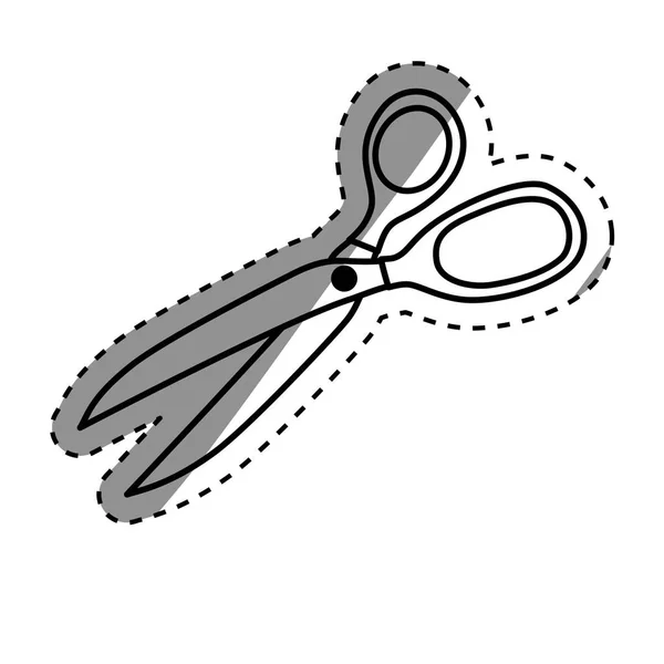 Isolated cloth scissors — Stock Vector