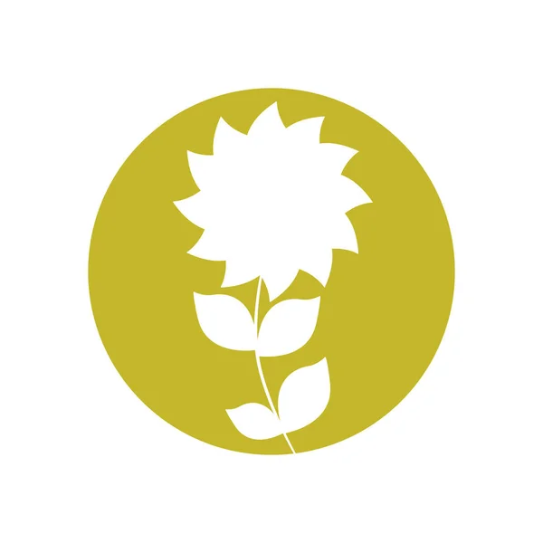 Květinový design přírodního ikona — Stockový vektor