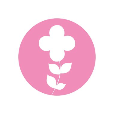 çiçek süslü doğal simgesi