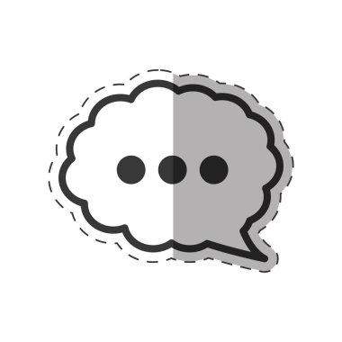 bulut konuşma iletişim simgesini