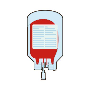 Kan bağışı çanta plastik simge