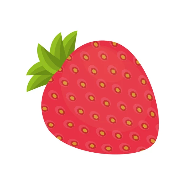 Erdbeere süße Frucht Symbol — Stockvektor