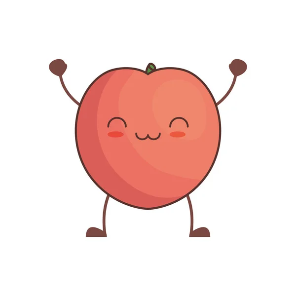 Kawaii granaatappel vruchten afbeelding — Stockvector
