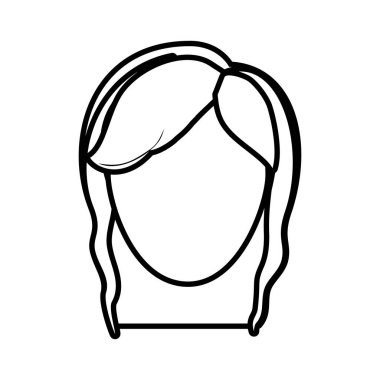 baş kadın kadın ince çizgi