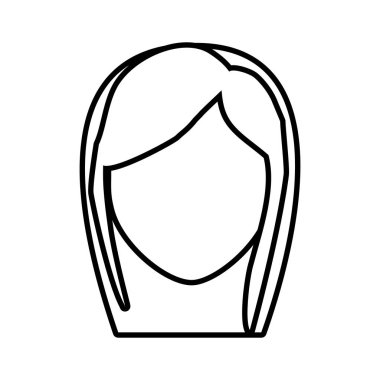 baş kadın kadın ince çizgi