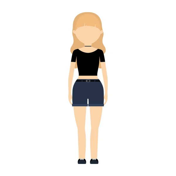 Avatar vrouw vrouwelijke ontwerp — Stockvector