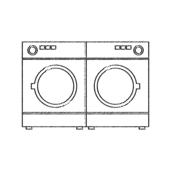 Two washing machine appliance — Stock Vector