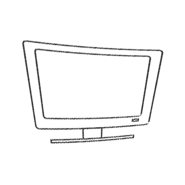 TV-Gerät elektrische Leitung — Stockvektor