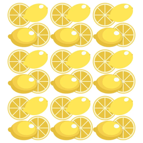 Conception de motif sans couture citron — Image vectorielle