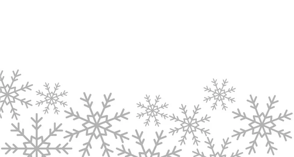Fiocchi di neve icona della decorazione natalizia — Vettoriale Stock
