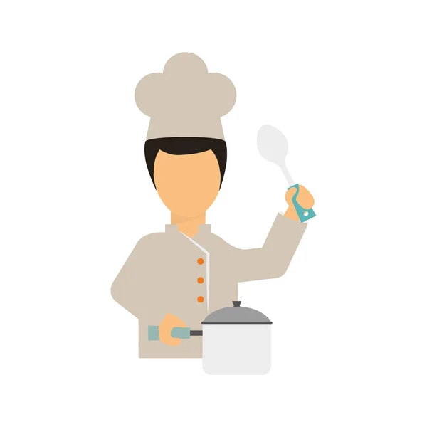 厨师卡通人物 — 图库矢量图片
