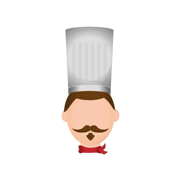 Personagem de desenhos animados Chef —  Vetores de Stock