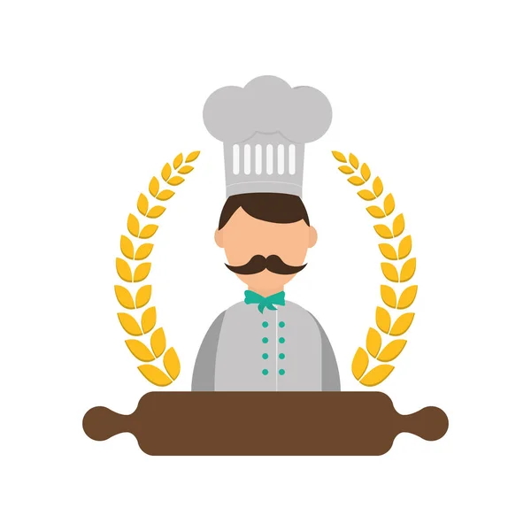 Personagem de desenhos animados Chef — Vetor de Stock