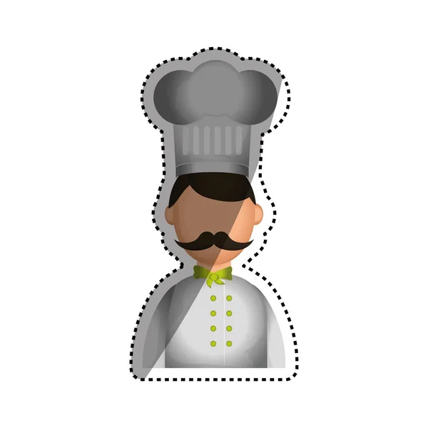 Personagem de desenhos animados Chef — Vetor de Stock