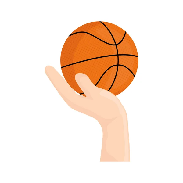 Basketbal sport spel — Stockvector