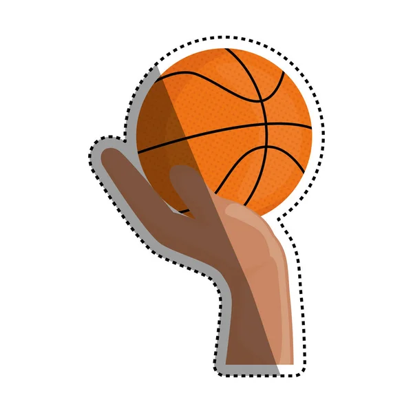 Basket-ball sport jeu — Image vectorielle