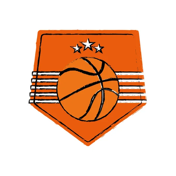 Deporte de baloncesto juego — Vector de stock