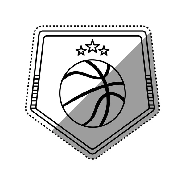 Pallacanestro sport gioco — Vettoriale Stock