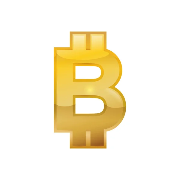 Bitcoin moeda de dinheiro —  Vetores de Stock