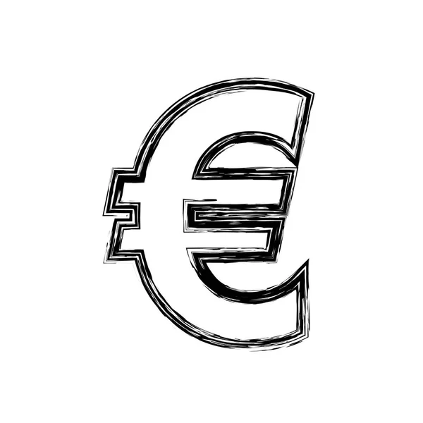 Euro monnaie monétaire — Image vectorielle