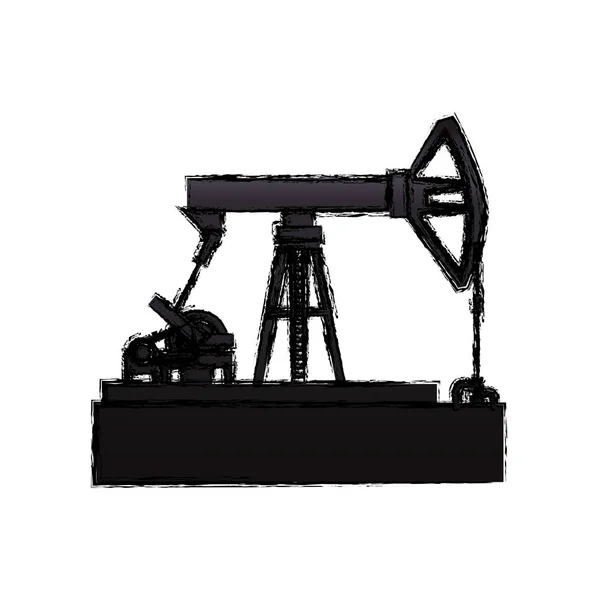 Petroleum Pump machinery — Stock Vector