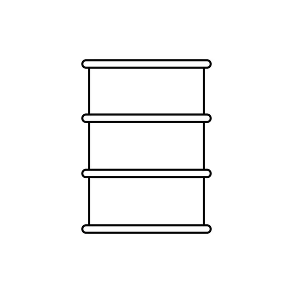 Barril de óleo isolado —  Vetores de Stock