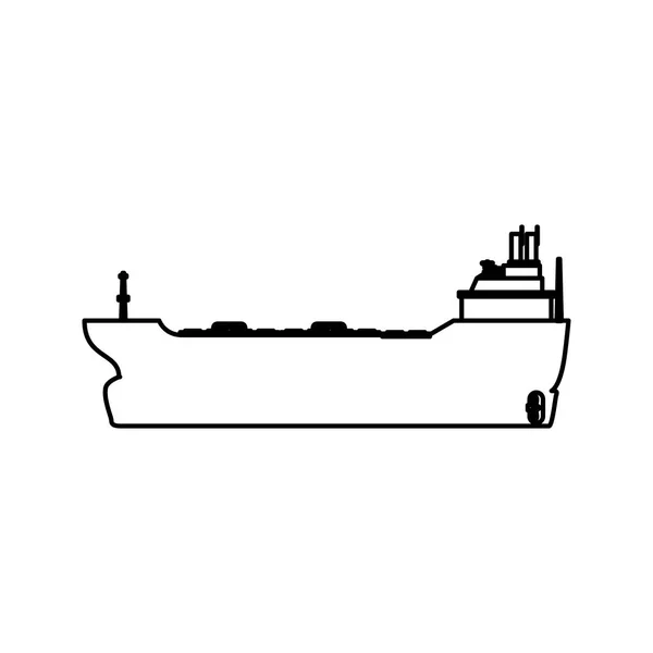 Freighter ship boat — Stock Vector