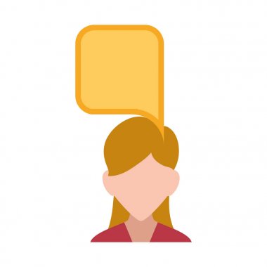 Kadın yüzü olmayan profil