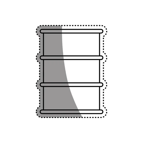 Barrica de petróleo aislada — Vector de stock