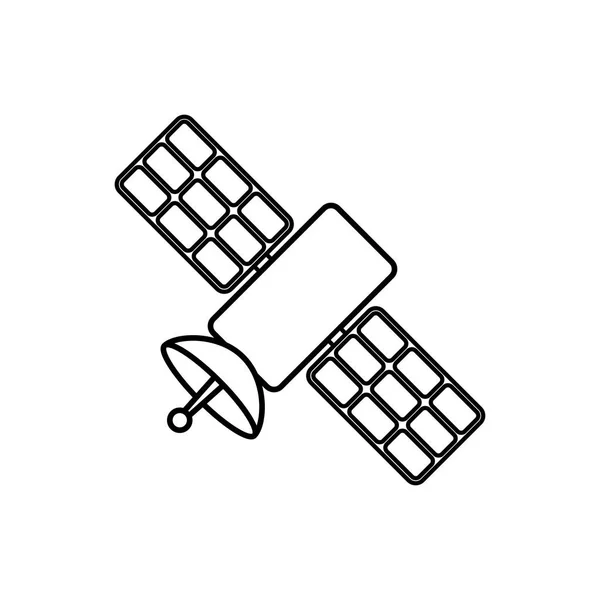 Technologie de communication par satellite — Image vectorielle