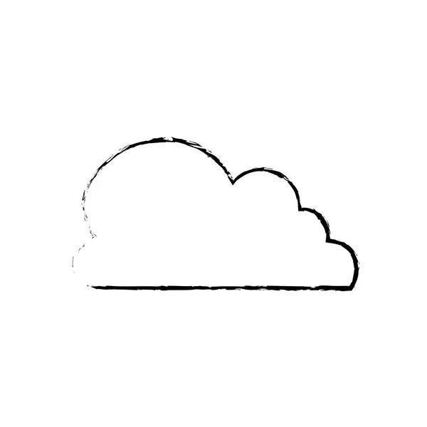 Символ погоды в облаках — стоковый вектор