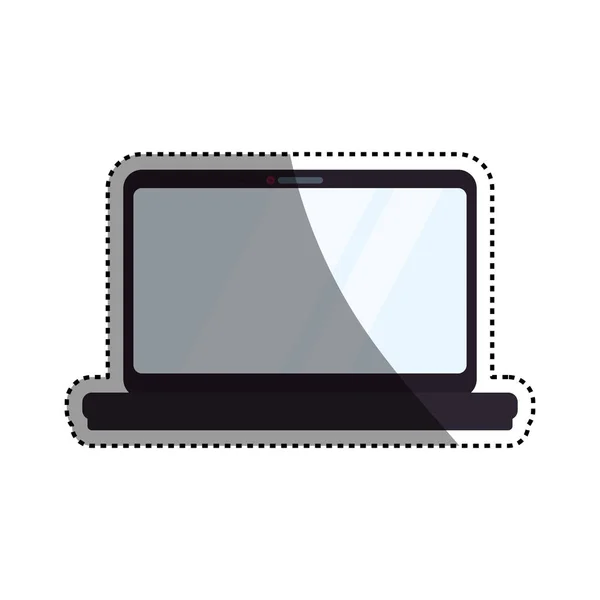 Laptop számítógép technológia — Stock Vector